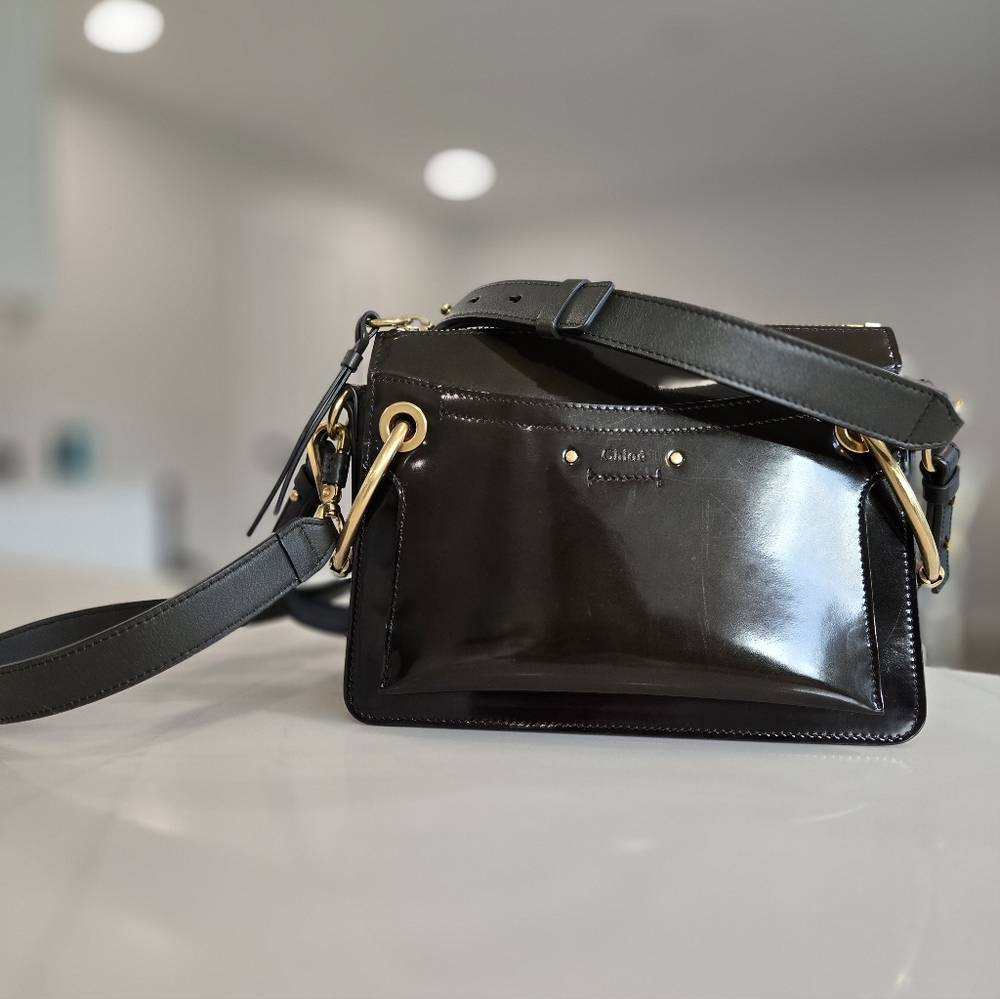 Chloe Roy Green Leather Shoulder Bag